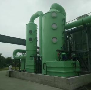 China Waste Flue Gas Desulfurization Scrubber / Gas Cleaner Industrial Fiberglass GRP FRP Tower wholesale