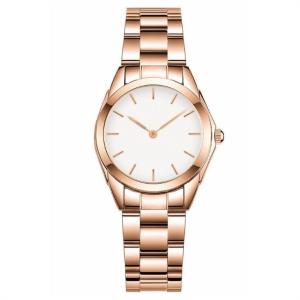 China Quartz Movement Women Stainless Steel Watches 40mm Electroplating Case wholesale