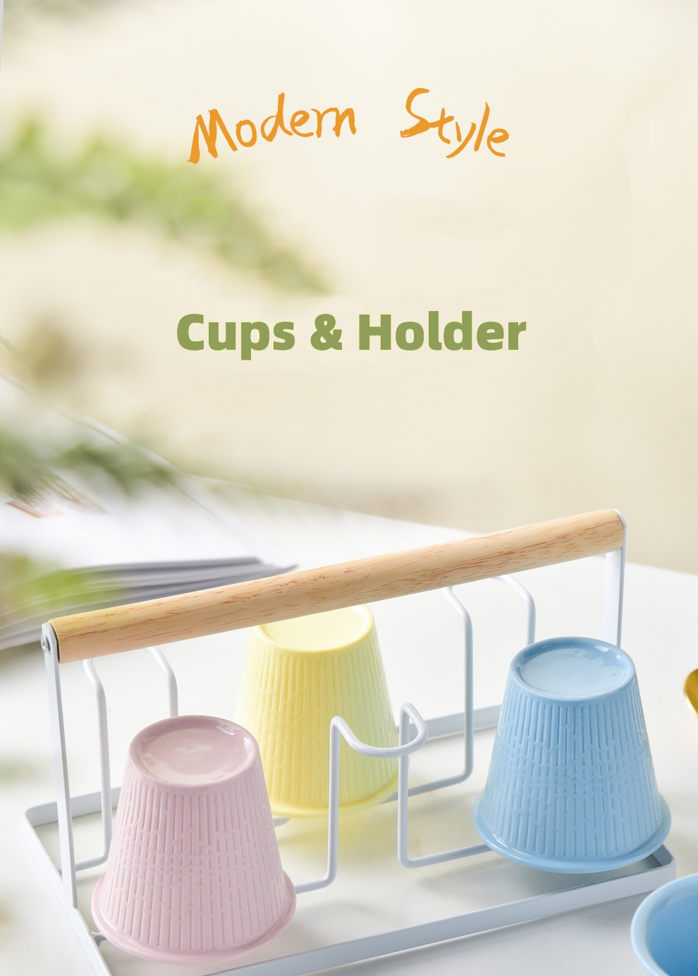 Nordic Style 170ml Ceramic Espresso Cups Colorful Stoneware Tea Travel Cup Holder