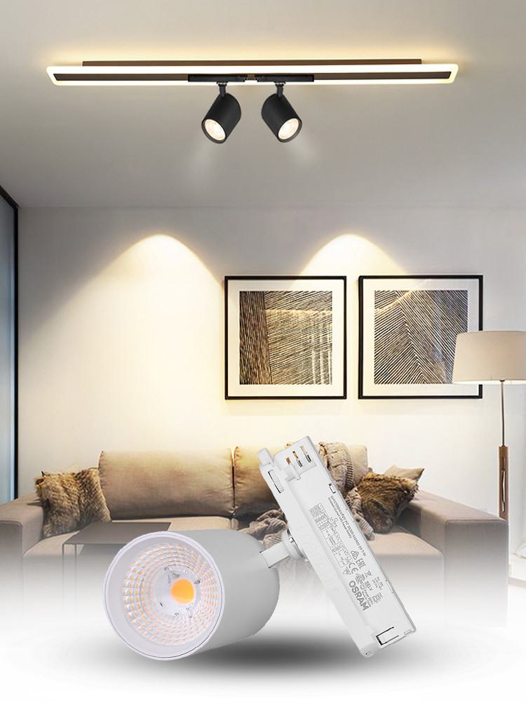 Flicker Free IP20 COB LED Track Spot Light 15W Durable For Bathroom