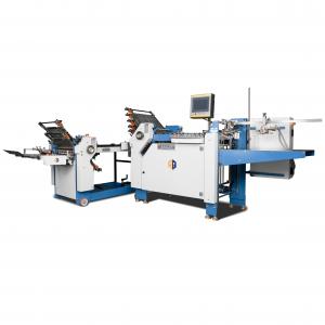 China A3 Paper Cross Fold Manual Leaflets Paper Folding Machine AOQI Air Suction Feeder on sale