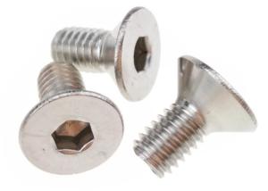China Flat Head Hex Socket Cap Screw M4 Stainless Steel Metal Screws wholesale