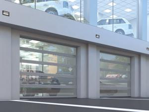 China 100% Transparency Clear Polycarbonate Mirror Glass Garage Door wholesale