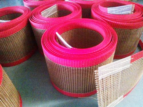 Heat Insulation Coated Fiberglass Mesh Conveyor Belt For Fire Retardant