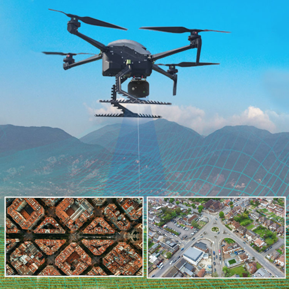 50KM Long Distance UAV Eight Rotor Drone Payload 3KG for Surveying Mapping HXN1-B