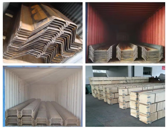 400x100 U Type Shoreline Sheet Pile For Water Control Solution Hot Rolled