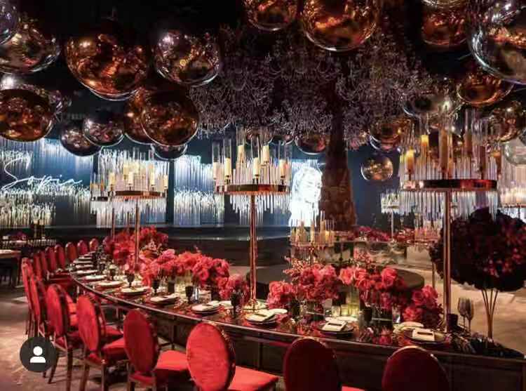 ZT-407V Wholesale event decoration oval support crystal chandelier centerpieces