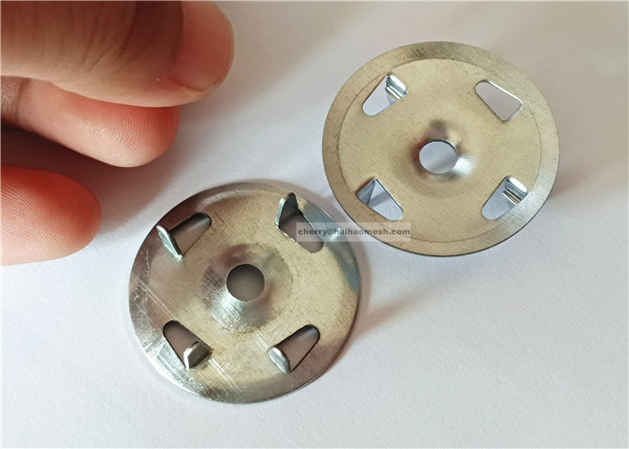 1-1/4" 4-Claw Metal Fixing Washers For Gypsum Board Extruded Plate Insulation Thermalboard Fixed Backer Boards