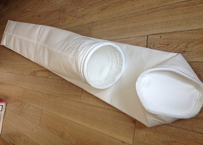 Cement Plant Filter Cloth Bag Polyester PTFE Coated Industrial 130 - 150 Degree