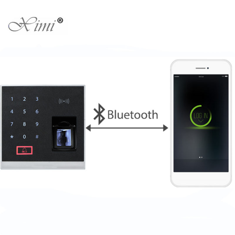 ZKteco Blue Booth Biometric Fingerprint Access Control System Door Access Controller WIth Free APP