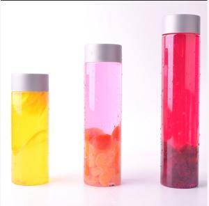 China Clear Twist Cap 16OZ 0.4l Plastic Beverage Jar wholesale