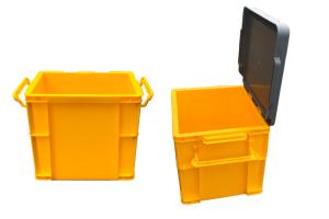China HDPE 26 Liter Euro Storage Containers Heavy Duty wholesale