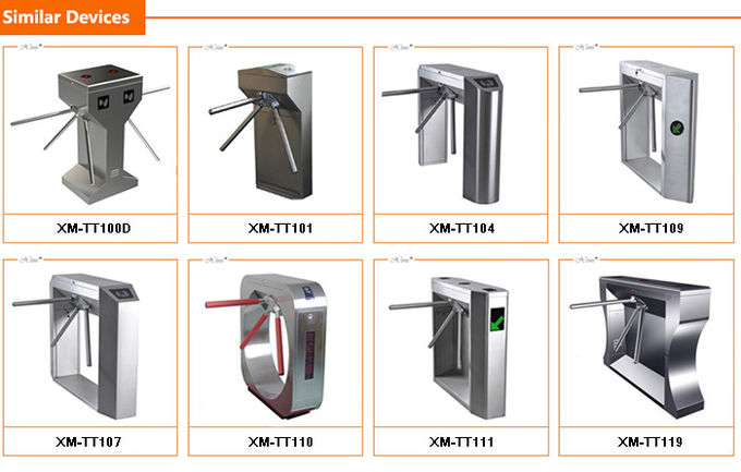 RFID Card Swing Turnstile Barrier Gate , Turnstile Gate With Card Reader