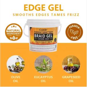 China Professional Salon Fast Dry Braiding Gel Twists Braids Wave Edge Gel Extra Hold Cornrow Loc 56oz Braid Gel wholesale