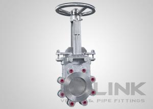 China Stainless Steel Knife Gate Valve Lugged , SS Yoke , Self Cleaning Mechanism wholesale