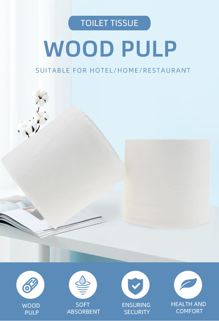 Fragrance Free Disposable Tissue 2 Ply Toilet Paper 100mm*115mm