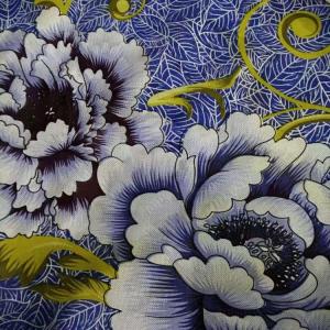 China printable Blue 32KG/Roll Polyester Mattress Fabric Flame Resistant wholesale