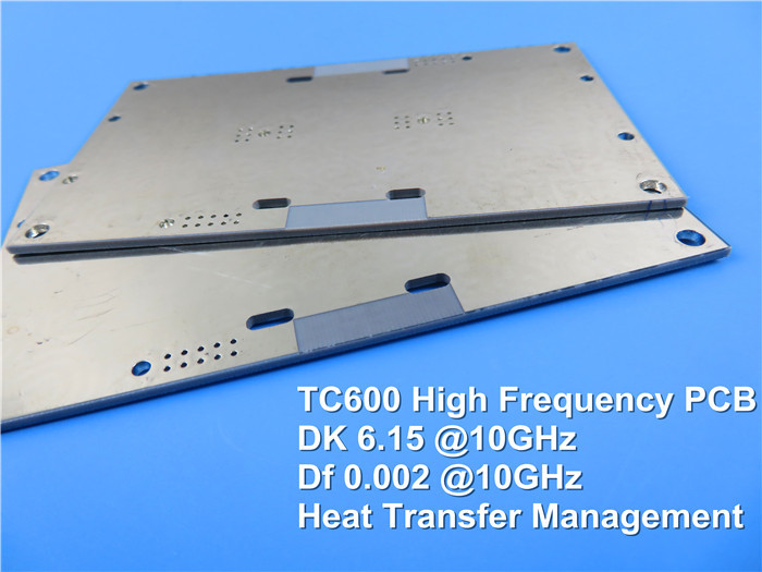 TC600 Hybrid Microwave PCB Board 15mil Thickness With Immersion Silver