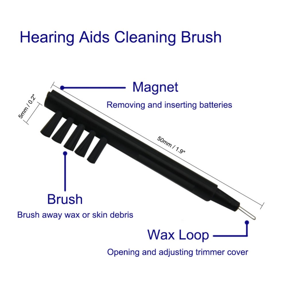 Audifonos Hearing Aids Accessories 5 Holes Hearing Aid Vent Cleaning Brush