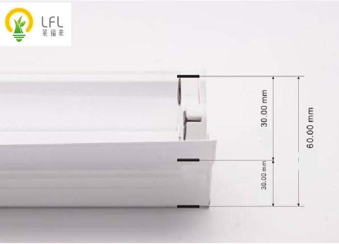 Batten Light Fitting For T5 Tube Batten , Plastics / Metal Material LED Batten Fitting