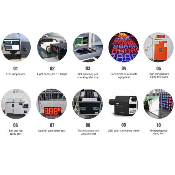 Led Fuel Price Signs Red Amber Green Blue White Digit Height 4" 6" 12" 16" 18" 36"