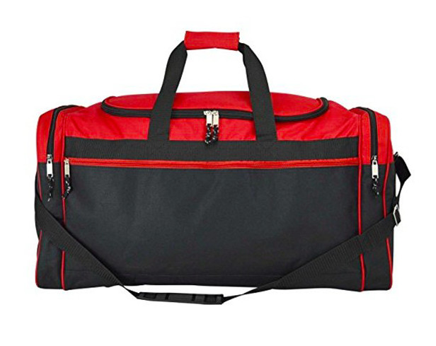 Two Tone Polyester Gym Duffel Bag Waterproof For Outdoor Activity / Travel