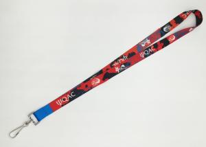 China Attractive Cartoon Dye Sublimation Lanyards For Kids Hangings , Metal Hook wholesale