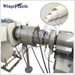 PVC Pipe Conical Twin Screw Extruder / Plastic Pipe Extruder Equipment