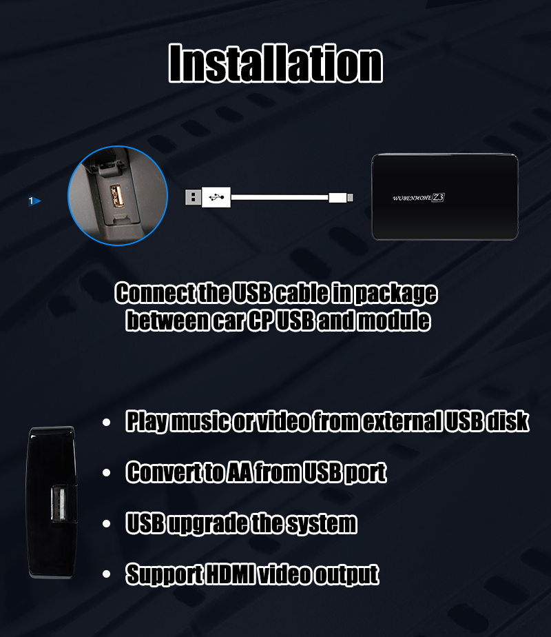 Peugeot Citroen GPS Navigation AI Box Car Navigation Video Interface