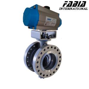 China 6 Inch 10 Inch Flanged Pneumatic Butterfly Valve Stainless Steel wholesale