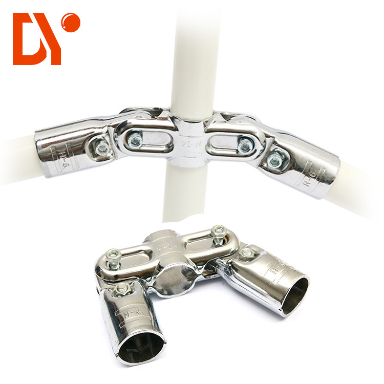 Pipe Rack Lean Tube Connector Metal Material 2.0mm Thickness For Trolley