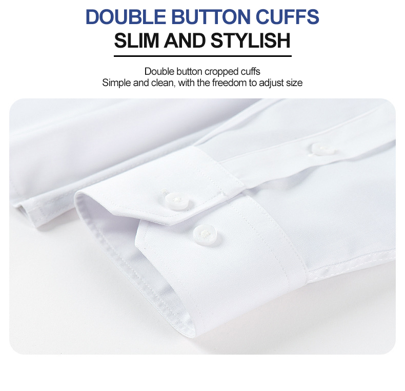 Spring Four-Season Men's Long-Sleeved Shirt with Waterproof and Stain-Proof Material