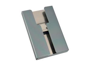 China Open Aluminum Credit Card Wallet Holder Rectangle Customized Logo wholesale
