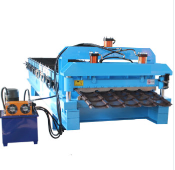 Steel Roof Steel Glazed Tile Roof Tile Roll Forming Machine Antique Color