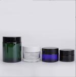 5g 10g 15g 20g 30g 50g 100g Black Clear Amber Purple Glass Cream Jar With