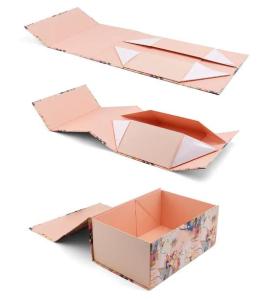 China Custom Flat Shipping Rigid Foldable Paper Gift Box For Beatuty Care​ wholesale