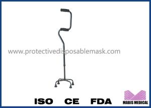 China Silver Arch Aluminum Alloy Relief Pain Four Footed Cane wholesale