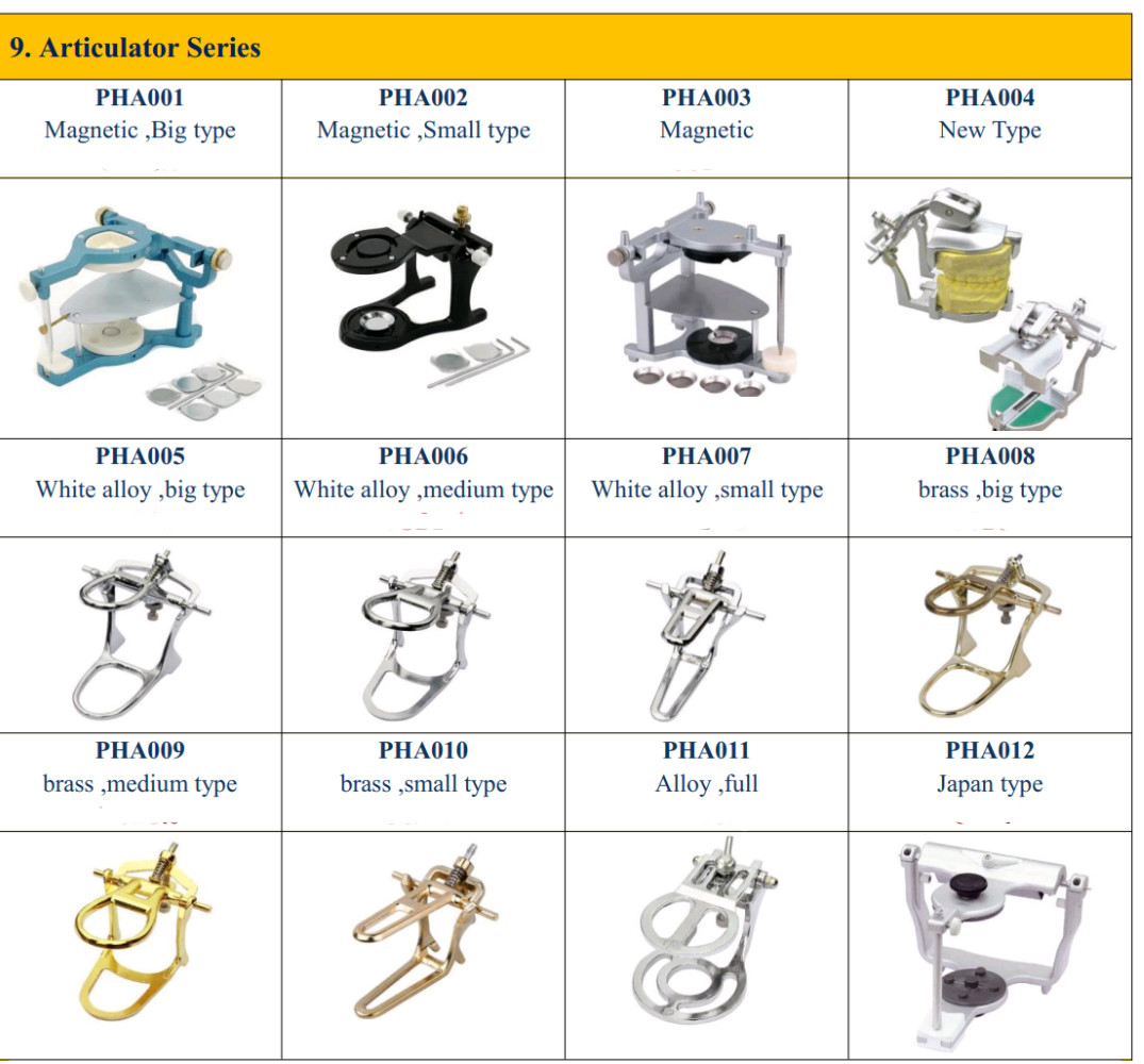 Silver Color Dental Articulator , Detachable Type Zinc Alloy Articulator