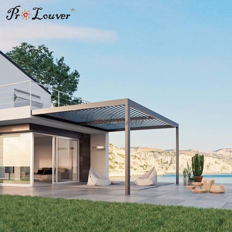Quality Assurance Pergola Roof System, Waterproof Pergola Covers Motorized Louver