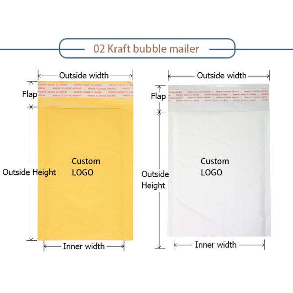 Wholesale Black Envelope Metallic Customized Printed Custom Poly Bubble Mailer Bag