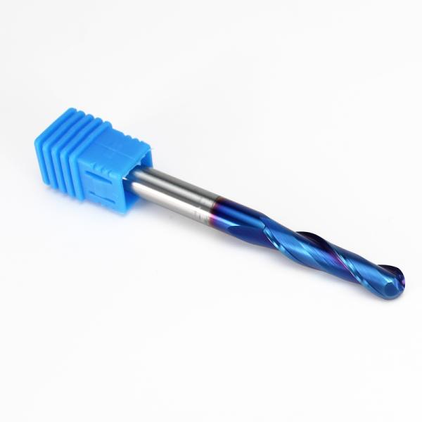 CNC Router Bit Aluminum Use CNC Tool DLC Coating Ball Nose Solid Carbide End Mill 2 Flute Milling Cutter