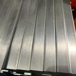 AISI 5052 Brushed Aluminium Flat Bar 0.3mm Customized Length Silver Color ISO