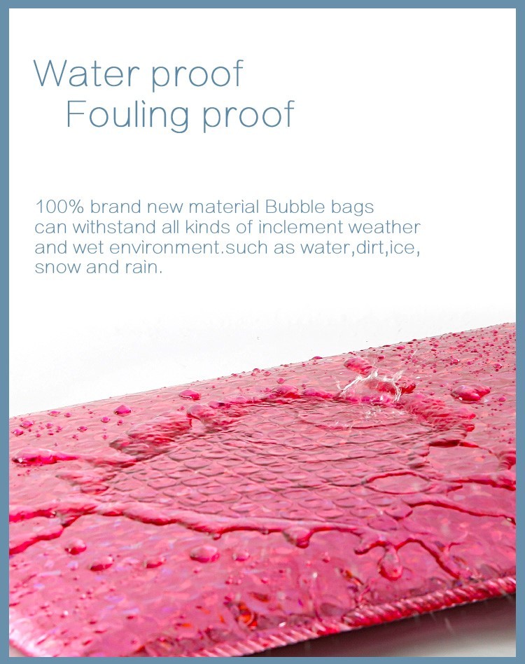 Disposable 4C Printing White Poly Bubble Mailers 6x10'' Eco Friendly