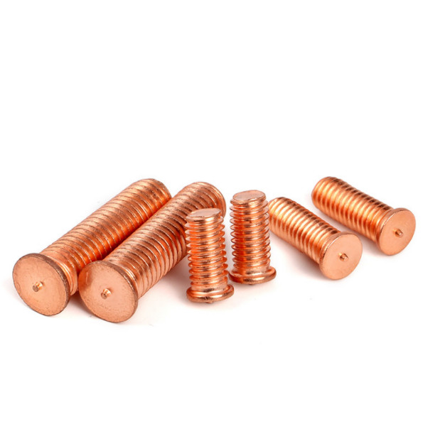 Grade 4.8 ARC Welding Studs Thread Bolts Mill Steel Copper Plated M8X15