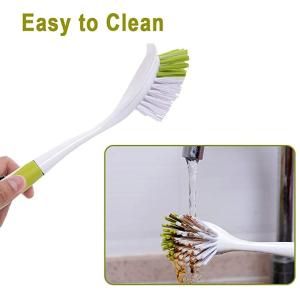 3 Pack Kitchen Scrub Brushes Long Handle For Dish