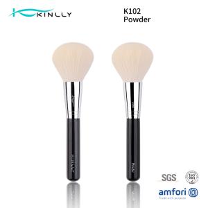 China Luxury Large Powder Brush With Copper Ferrule Wooden Handle wholesale