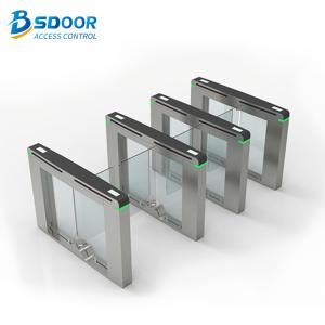 China Swing Gate 10mm Glass Turnstile Security Systems Manual Stainless Steel wholesale