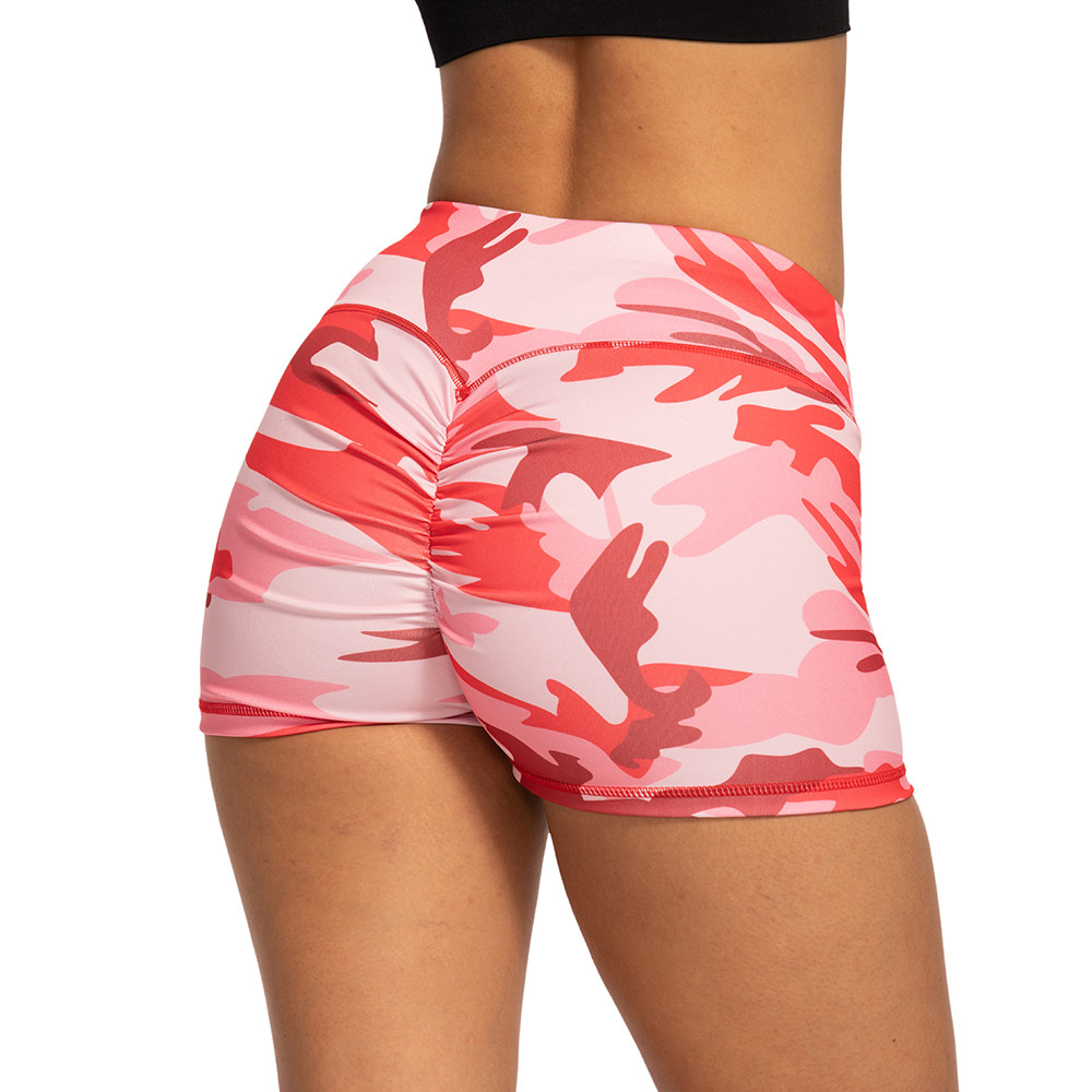Gym Leggings Outdoor Running Fitness Women Butt Lifting High Waist Yoga Shorts