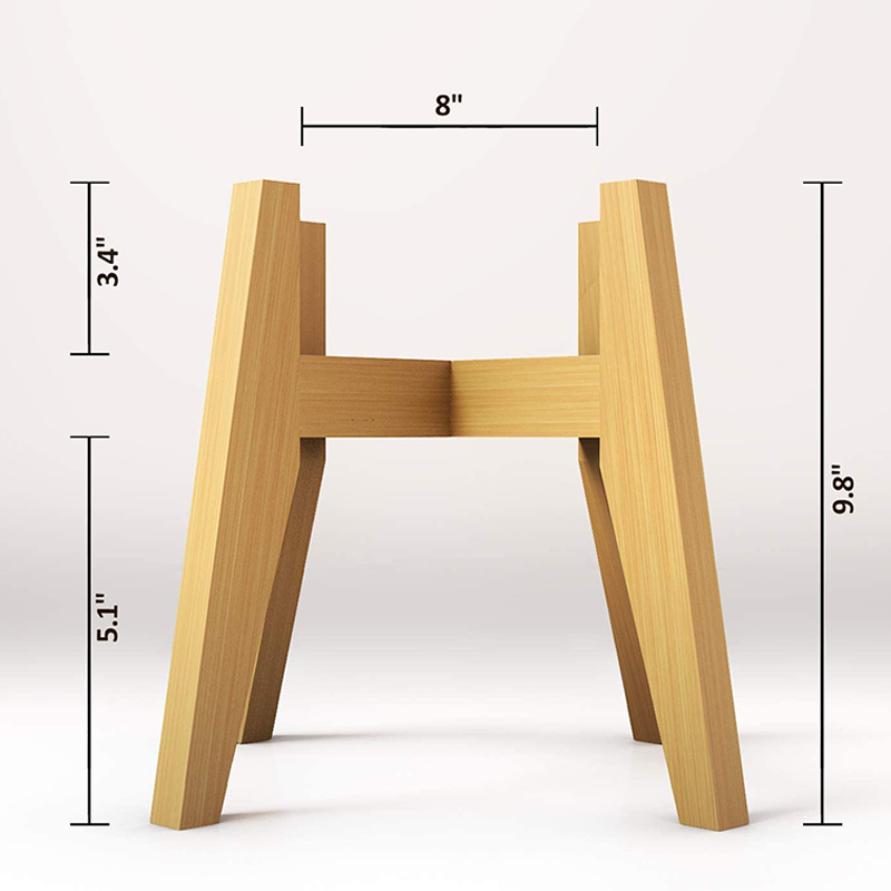 Modern Sustainable Bamboo Plant Pot Holder For Indoor Artificial Flower