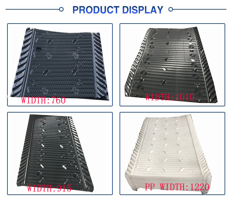 915mm PVC Fill For Cooling Tower Fill Cross Flow Media Cooling Tower Packing